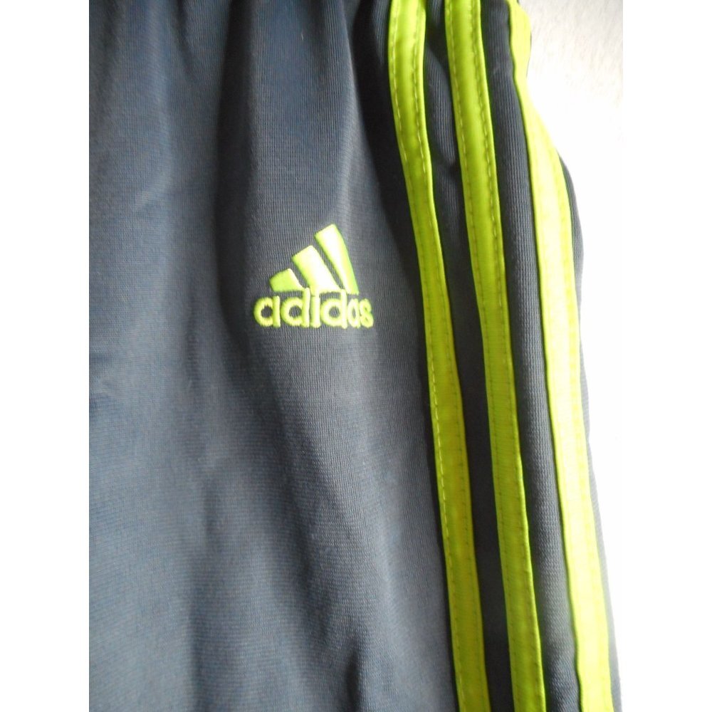Adidas Size 18M Grey Green Athletic Track pants - Picture 3 of 4